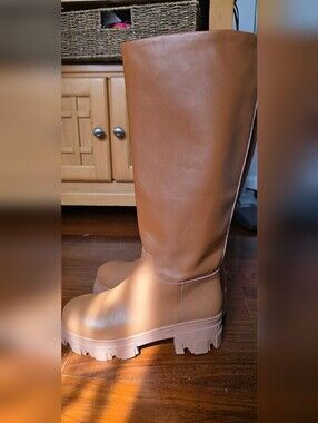 Real Leather Tan Boots